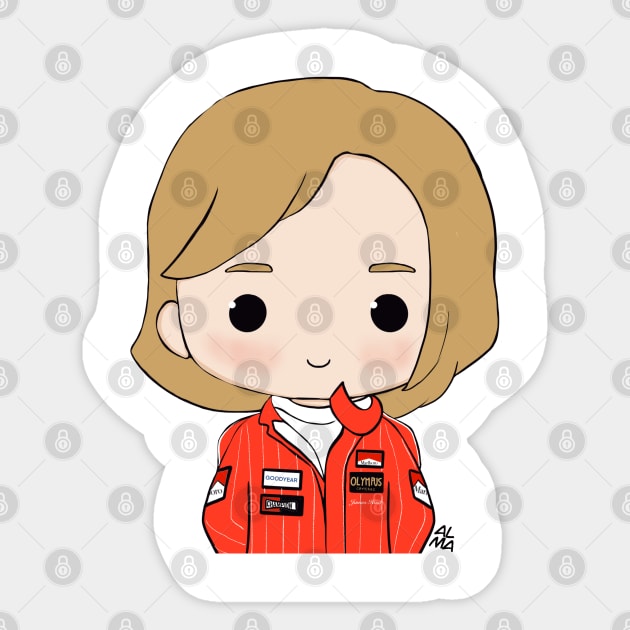 James Hunt Sticker by cutedrivers